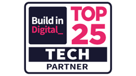 Build in Digital Top 25 Tech Partner logo.