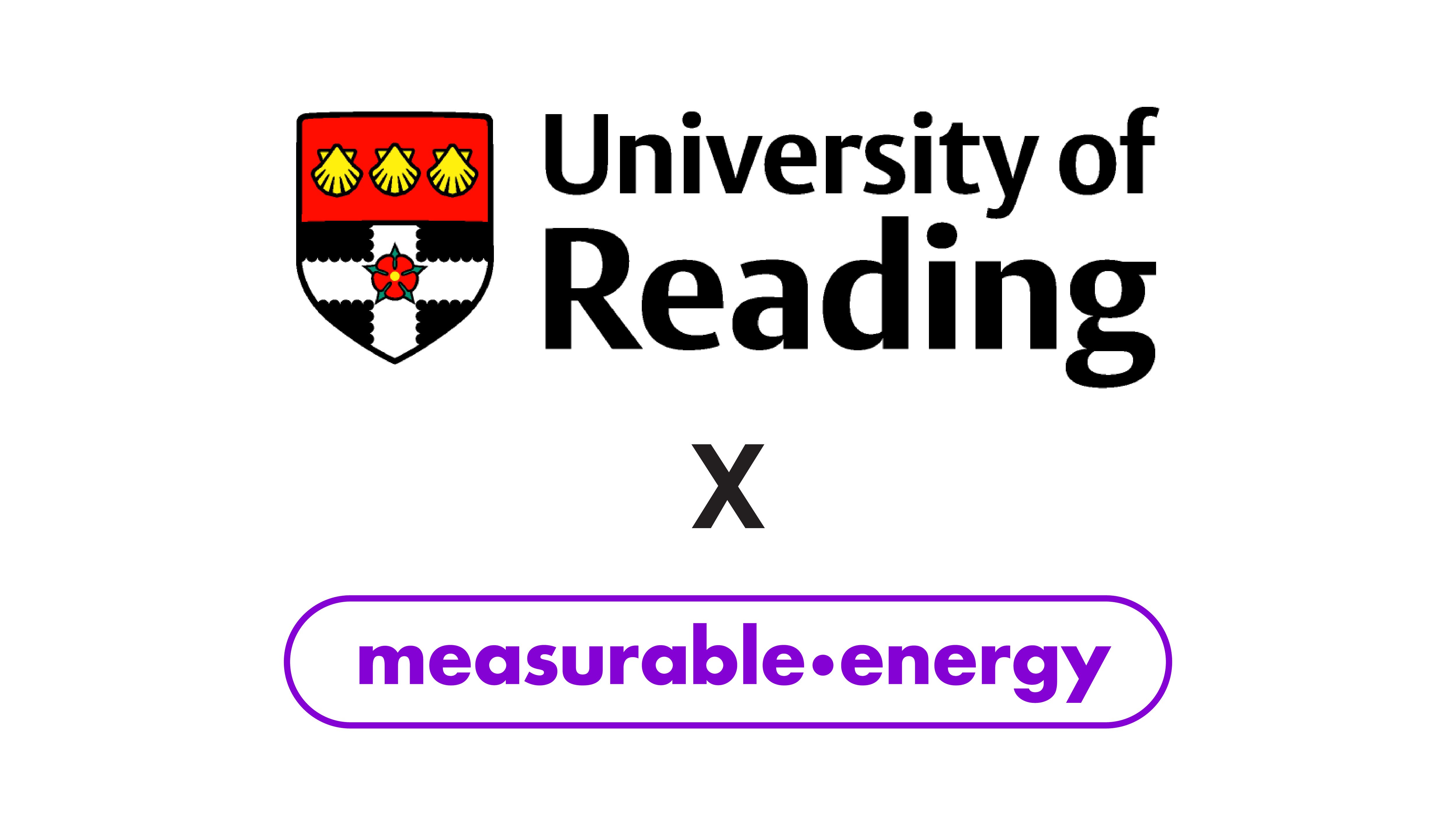 University of Reading and measurable.energy logo on a white background.