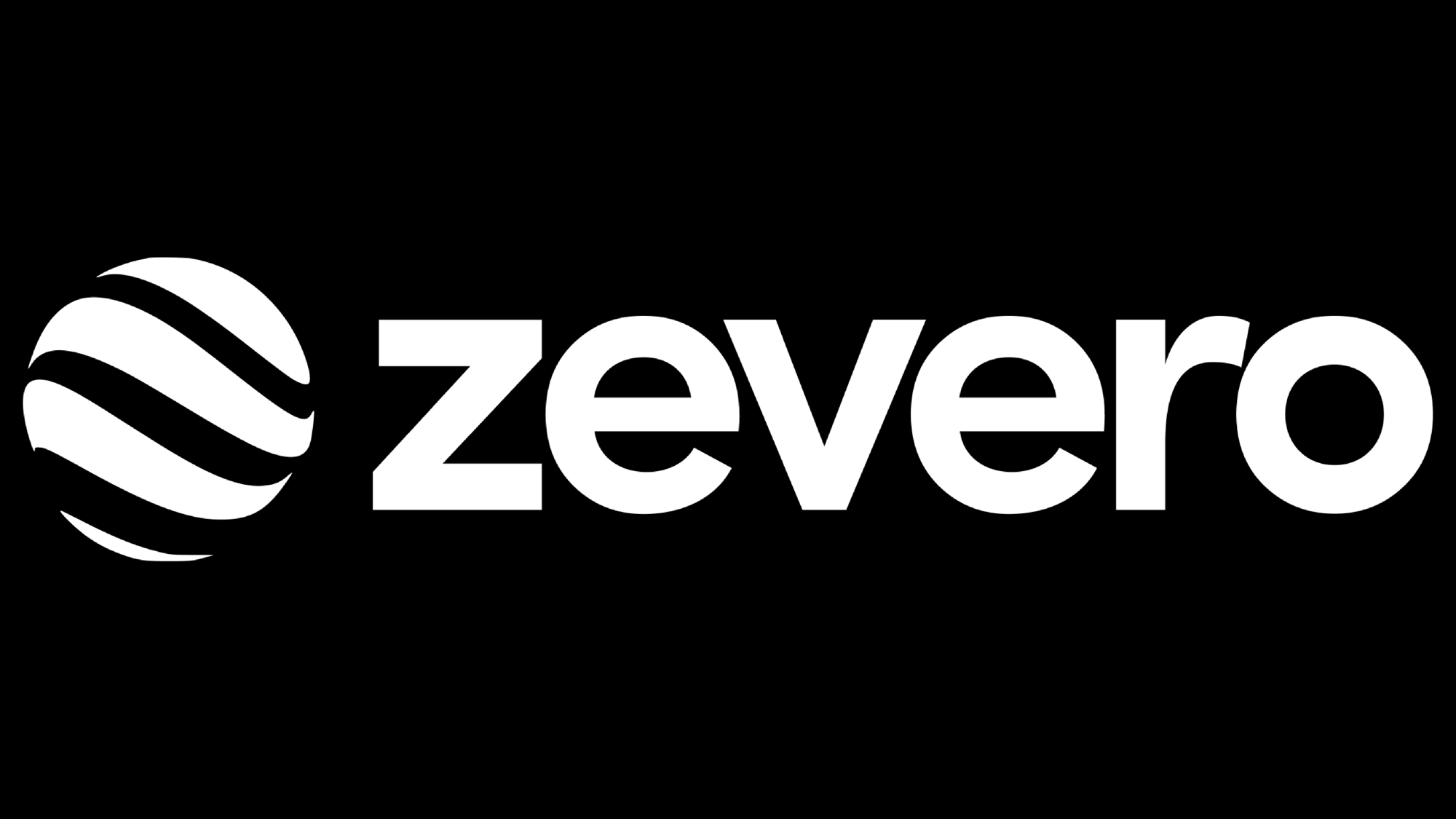 Zevero logo on a black background.